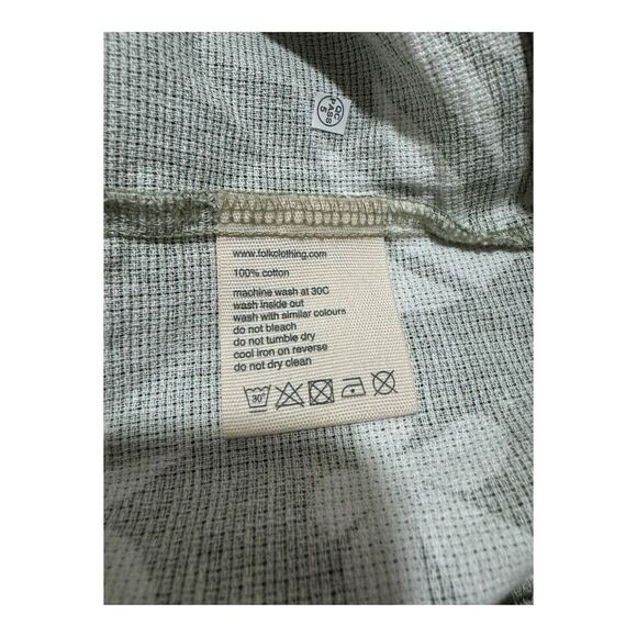 Folk Clothing Men's 100% Cotton Shirt NWT Size‎ : Large Made - Picture 6 of 7